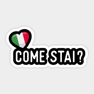 Italian Come stai? Sticker